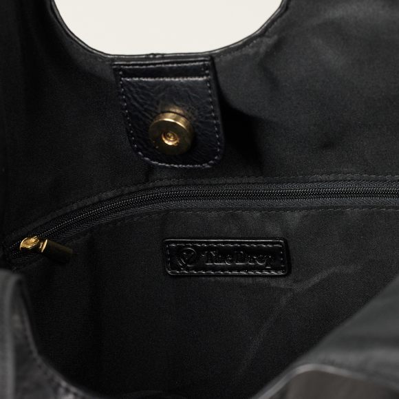 Morgan Soft Hobo Tote, Black, One Size ^_^ - Picture 4 of 5